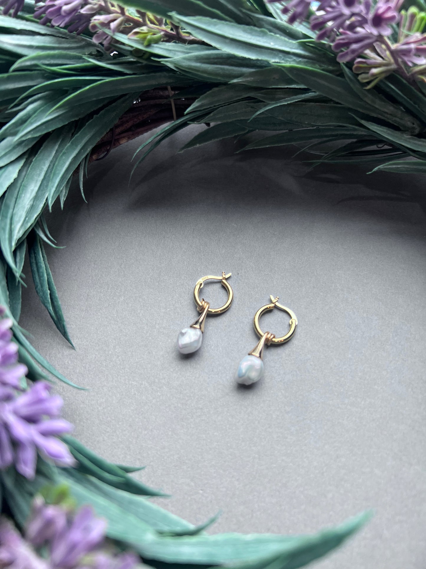 Ice Cream Natural Baroque Pearl Versatile Drop Earrings