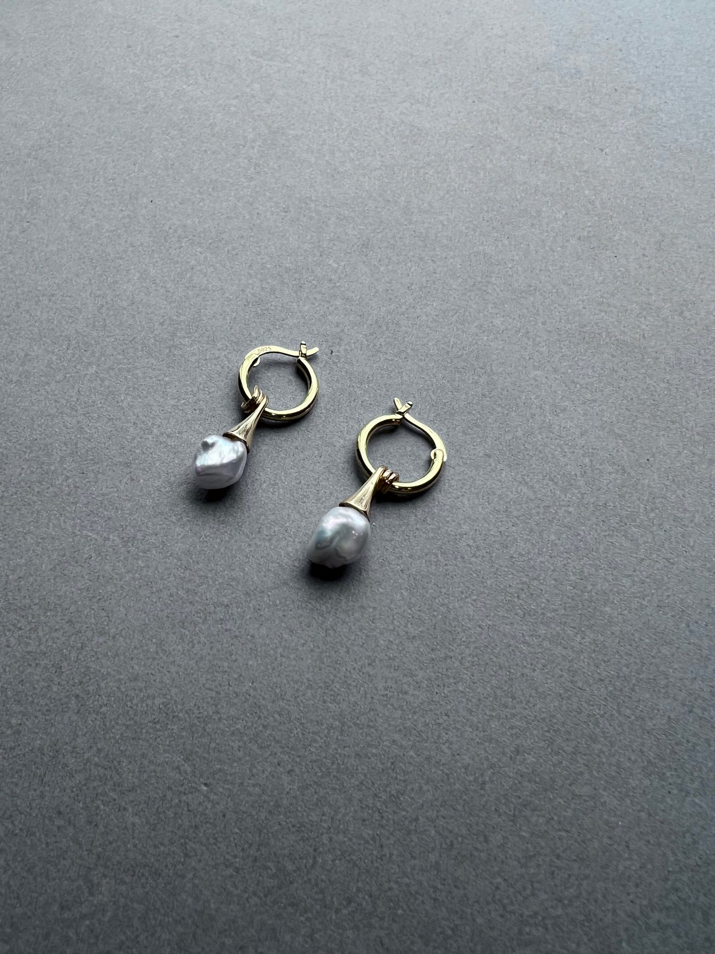 Ice Cream Natural Baroque Pearl Versatile Drop Earrings