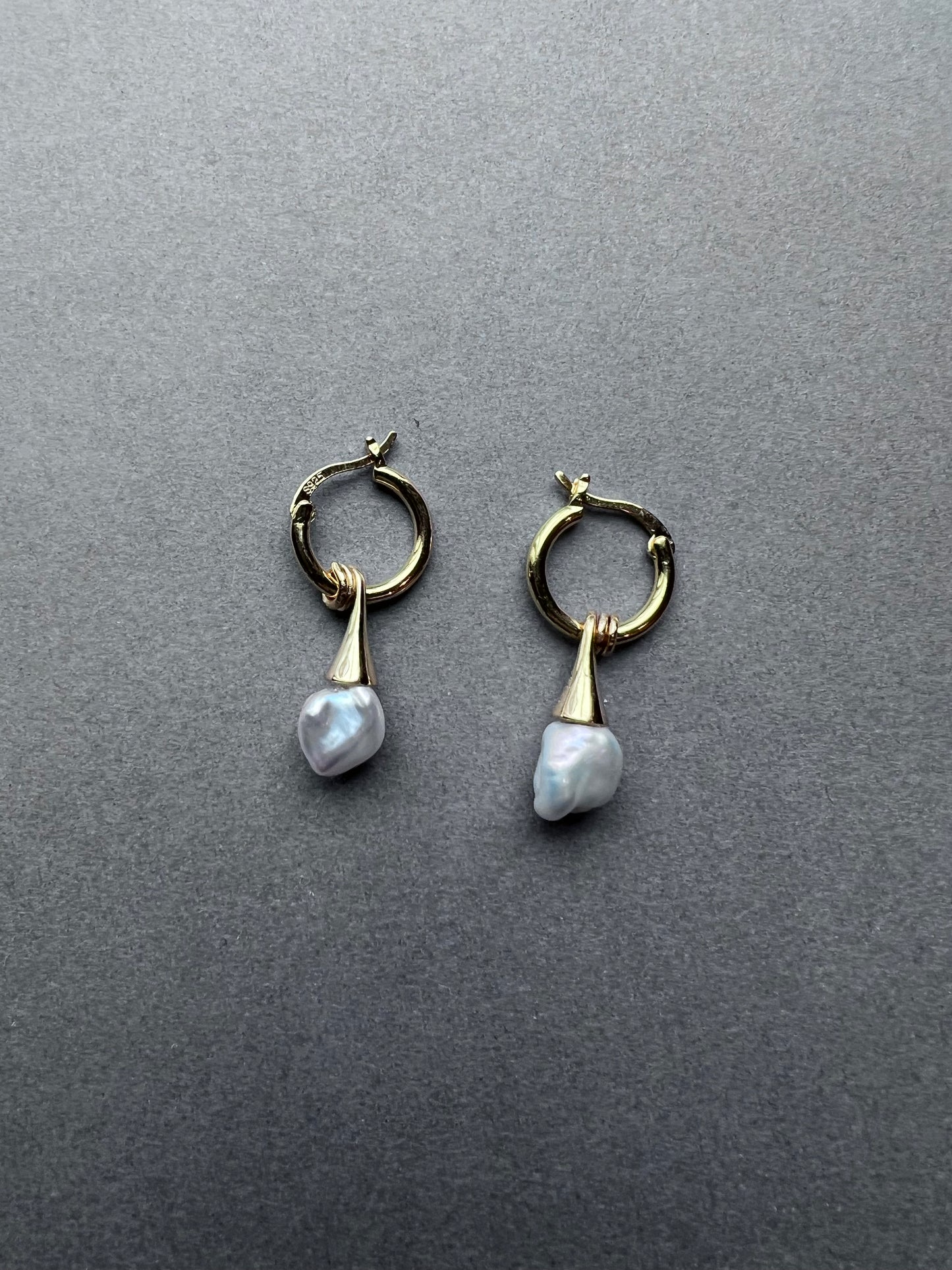 Ice Cream Natural Baroque Pearl Versatile Drop Earrings