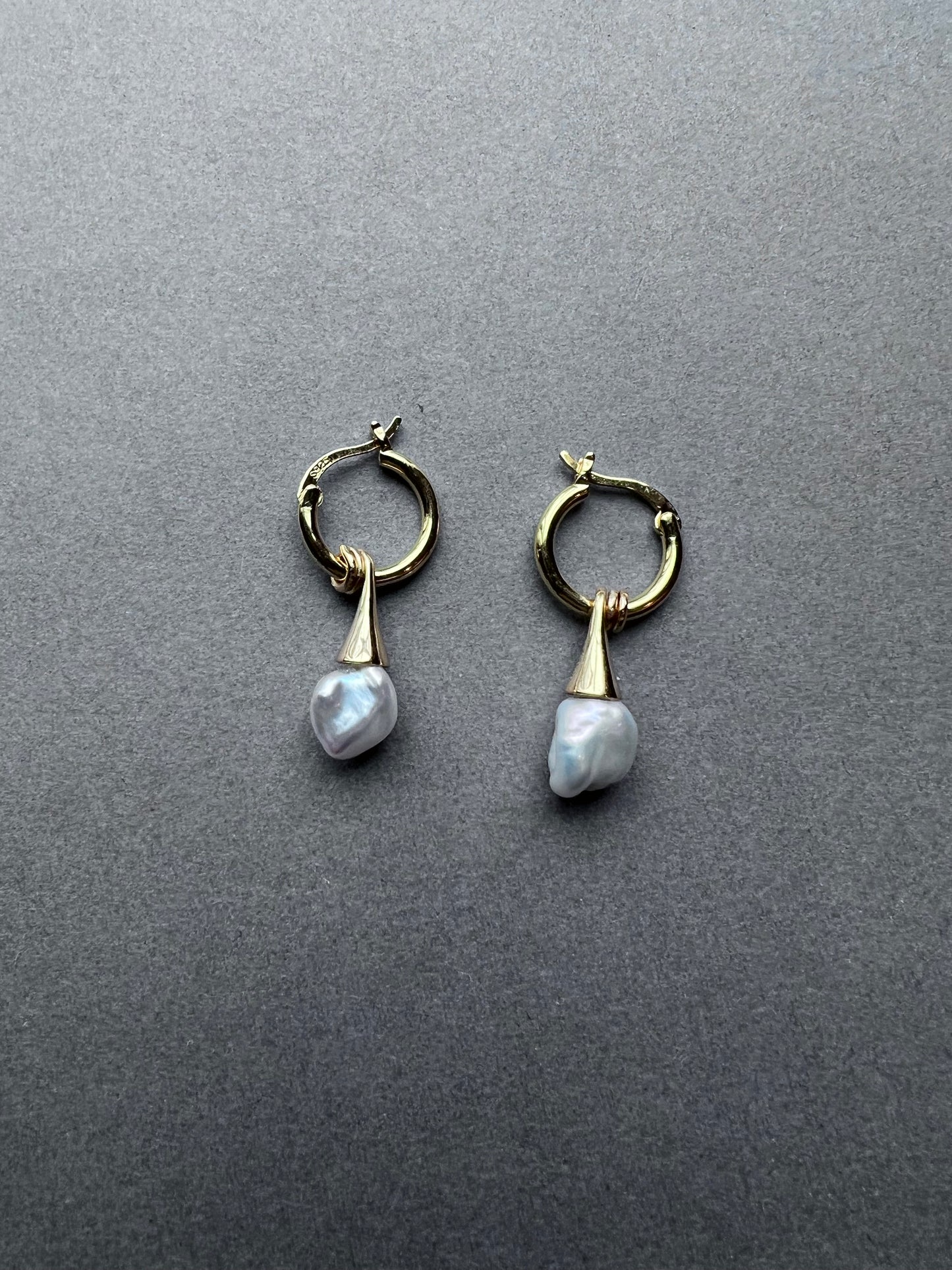 Ice Cream Natural Baroque Pearl Versatile Drop Earrings
