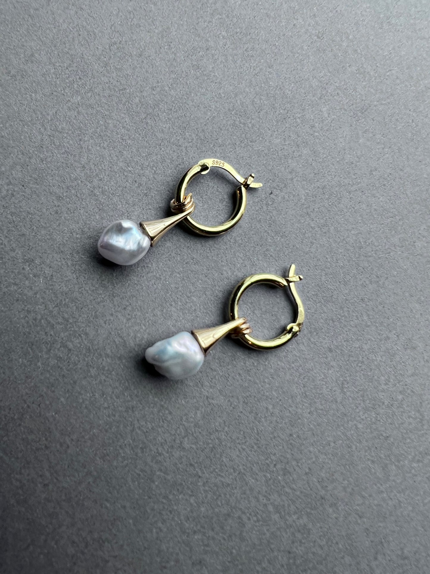 Ice Cream Natural Baroque Pearl Versatile Drop Earrings