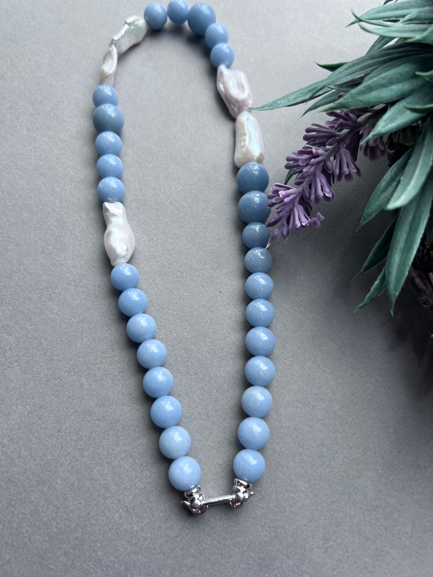 Cloud in the Sky Natural Baroque Pearl Necklace