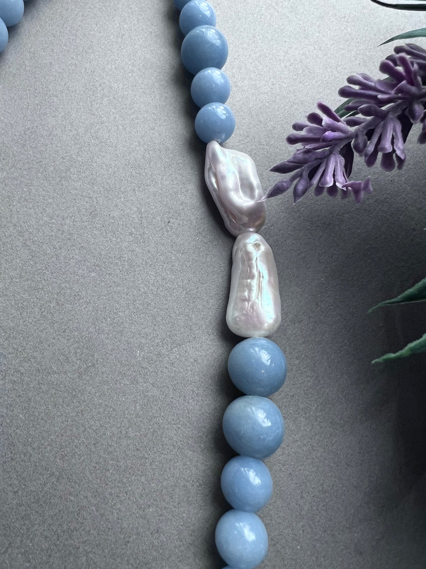 Cloud in the Sky Natural Baroque Pearl Necklace