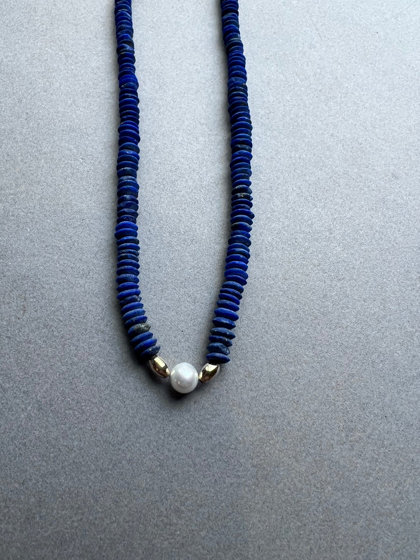 Lapis Lazuli Pearl Necklace