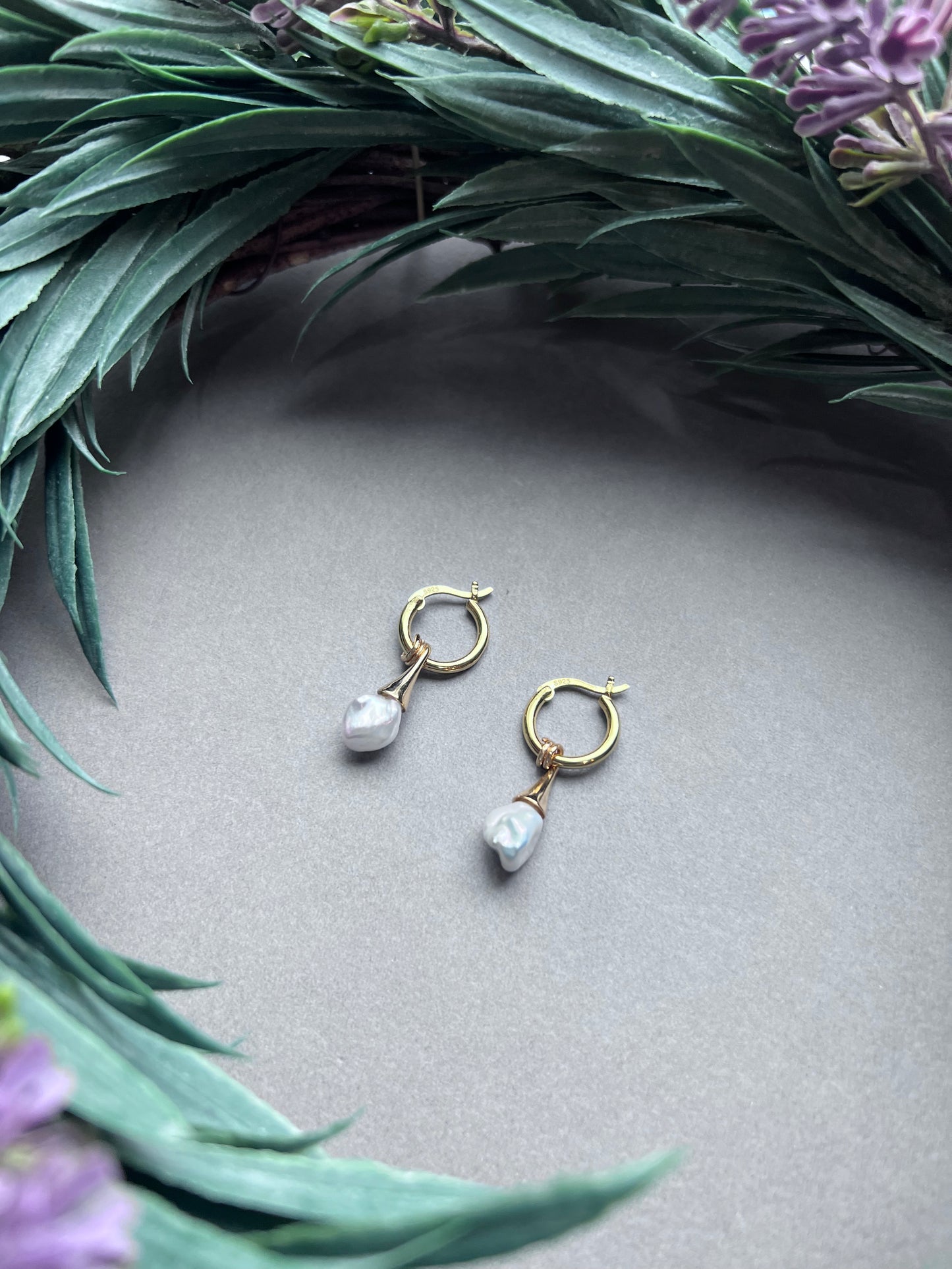 Ice Cream Natural Baroque Pearl Versatile Drop Earrings