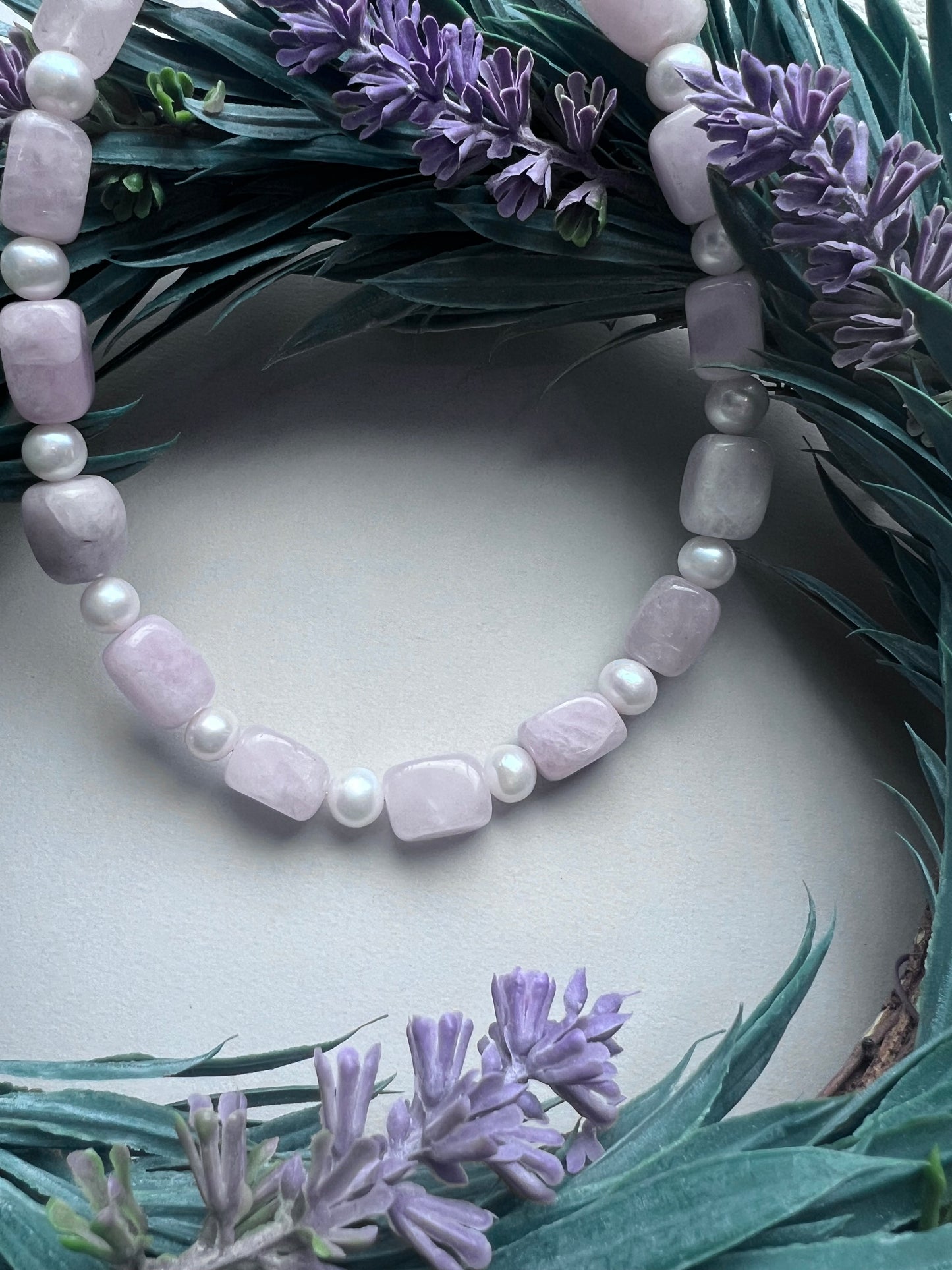 Handcraft Pearl and Crystal Necklace